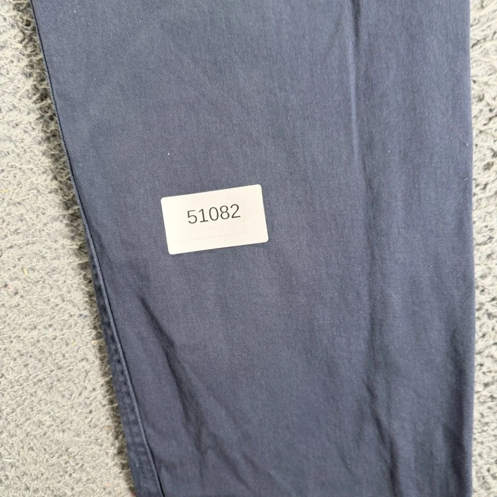 Signature by Levi Pant Mens 34x34 Blue Cotton Chino Straight Preppy Business